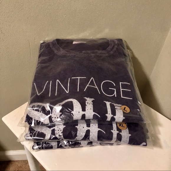 New short leave Tee Shirt Purple Vintage Soul - Picture 2 of 2